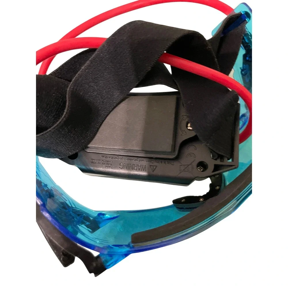 Kids LED Light Up Goggles Cyberpunk‎ Rave Party Costume Glasses Blue